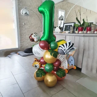 Pilar Globos Cumpleaños Animales