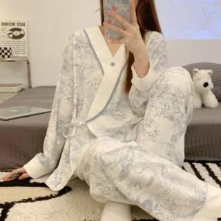 Ropa Maternidad Pijama Adulto de Lactancia 2