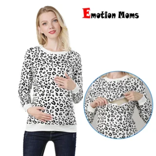 Ropa Maternidad Poleron Leopardo
