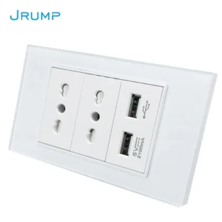 Enchufe con USB 2