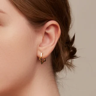 Joyas  Plata 925 Aros Estrella